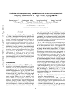 Efficient Contrastive Decoding with Probabilistic Hallucination Detection - Mitigating Hallucinations in Large Vision Language Models -