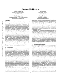 Accountable Liveness