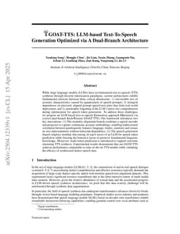 GOAT-TTS: LLM-based Text-To-Speech Generation Optimized via A Dual-Branch Architecture