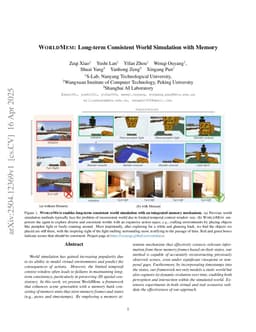 WORLDMEM: Long-term Consistent World Simulation with Memory
