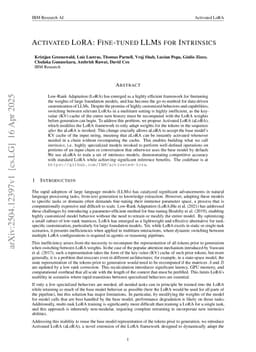 Activated LoRA: Fine-tuned LLMs for Intrinsics