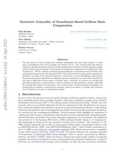 Geometric Generality of Transformer-Based Gröbner Basis Computation