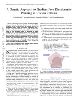 A Genetic Approach to Gradient-Free Kinodynamic Planning in Uneven Terrains
