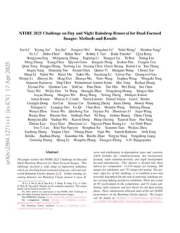 NTIRE 2025 Challenge on Day and Night Raindrop Removal for Dual-Focused Images: Methods and Results