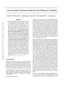 Cross-environment Cooperation Enables Zero-shot Multi-agent Coordination