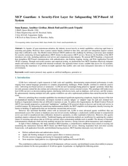 MCP Guardian: A Security-First Layer for Safeguarding MCP-Based AI System