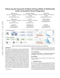 Enhancing the Geometric Problem-Solving Ability of Multimodal LLMs via Symbolic-Neural Integration