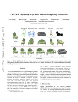 CAGE-GS: High-fidelity Cage Based 3D Gaussian Splatting Deformation