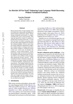 Are Retrials All You Need? Enhancing Large Language Model Reasoning Without Verbalized Feedback