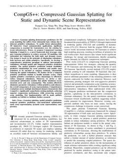 CompGS++: Compressed Gaussian Splatting for Static and Dynamic Scene Representation