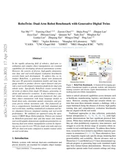RoboTwin: Dual-Arm Robot Benchmark with Generative Digital Twins