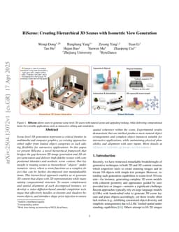 HiScene: Creating Hierarchical 3D Scenes with Isometric View Generation