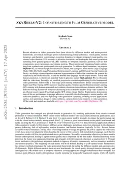 SkyReels-V2: Infinite-length Film Generative Model