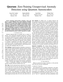 Quorum: Zero-Training Unsupervised Anomaly Detection using Quantum Autoencoders