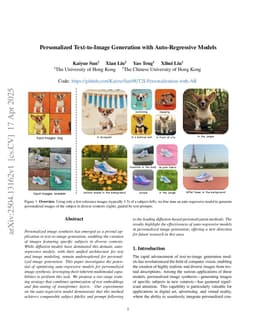 Personalized Text-to-Image Generation with Auto-Regressive Models