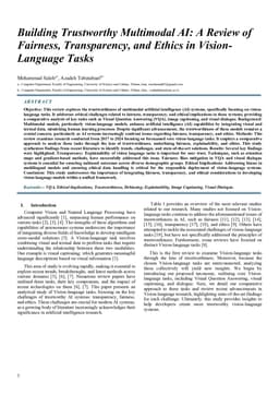 Building Trustworthy Multimodal AI: A Review of Fairness, Transparency, and Ethics in Vision-Language Tasks