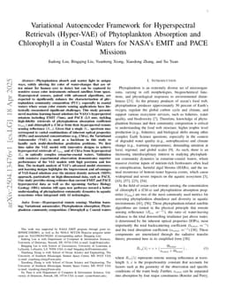 Variational Autoencoder Framework for Hyperspectral Retrievals (Hyper-VAE) of Phytoplankton Absorption and Chlorophyll a in Coastal Waters for NASA's EMIT and PACE Missions