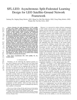 SFL-LEO: Asynchronous Split-Federated Learning Design for LEO Satellite-Ground Network Framework