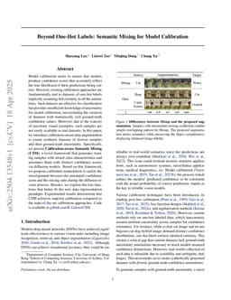 Beyond One-Hot Labels: Semantic Mixing for Model Calibration