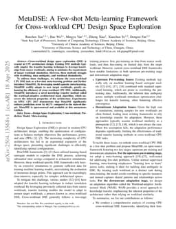 MetaDSE: A Few-shot Meta-learning Framework for Cross-workload CPU Design Space Exploration