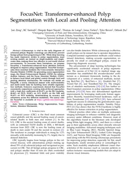 FocusNet: Transformer-enhanced Polyp Segmentation with Local and Pooling Attention