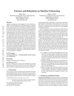 Fairness and Robustness in Machine Unlearning