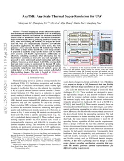 AnyTSR: Any-Scale Thermal Super-Resolution for UAV