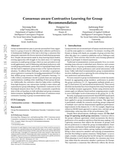 Consensus-aware Contrastive Learning for Group Recommendation