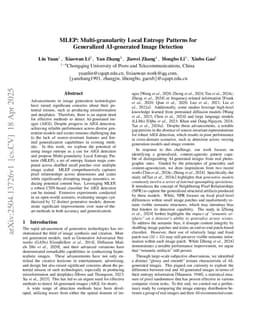 MLEP: Multi-granularity Local Entropy Patterns for Universal AI-generated Image Detection