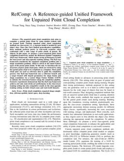 RefComp: A Reference-guided Unified Framework for Unpaired Point Cloud Completion