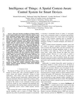 Intelligence of Things: A Spatial Context-Aware Control System for Smart Devices