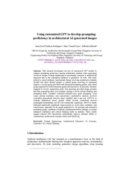 Using customized GPT to develop prompting proficiency in architectural AI-generated images