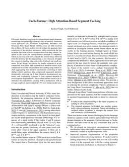 CacheFormer: High Attention-Based Segment Caching