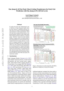 One Jump Is All You Need: Short-Cutting Transformers for Early Exit Prediction with One Jump to Fit All Exit Levels