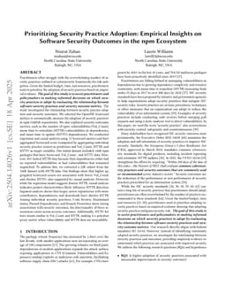 Prioritizing Security Practice Adoption: Empirical Insights on Software Security Outcomes in the npm Ecosystem