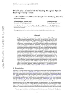 DoomArena: A framework for Testing AI Agents Against Evolving Security Threats