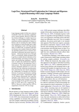LogicTree: Structured Proof Exploration for Coherent and Rigorous Logical Reasoning with Large Language Models