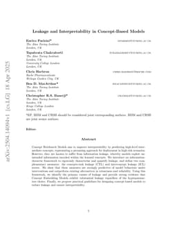 Leakage and Interpretability in Concept-Based Models