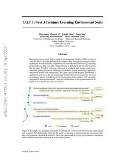 TALES: Text Adventure Learning Environment Suite