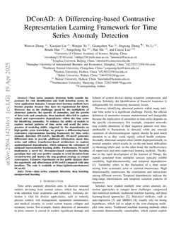 DConAD: A Differencing-based Contrastive Representation Learning Framework for Time Series Anomaly Detection
