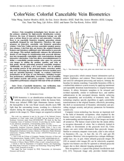 ColorVein: Colorful Cancelable Vein Biometrics