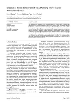 Experience-based Refinement of Task Planning Knowledge in Autonomous Robots