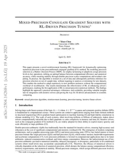 Mixed-Precision Conjugate Gradient Solvers with RL-Driven Precision Tuning