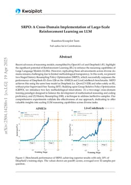SRPO: A Cross-Domain Implementation of Large-Scale Reinforcement Learning on LLM