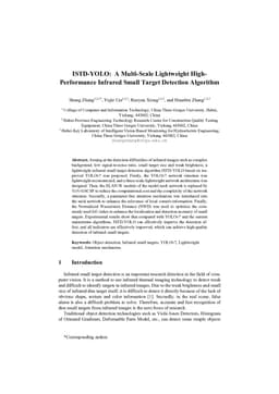 ISTD-YOLO: A Multi-Scale Lightweight High-Performance Infrared Small Target Detection Algorithm