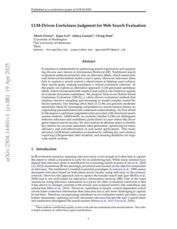 LLM-Driven Usefulness Judgment for Web Search Evaluation