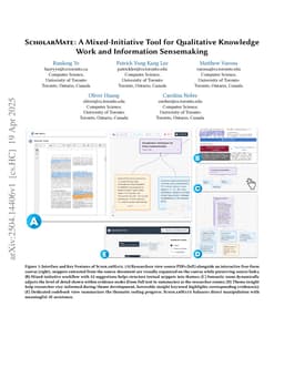 ScholarMate: A Mixed-Initiative Tool for Qualitative Knowledge Work and Information Sensemaking