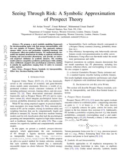 Seeing Through Risk: A Symbolic Approximation of Prospect Theory