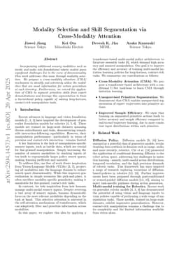 Modality Selection and Skill Segmentation via Cross-Modality Attention