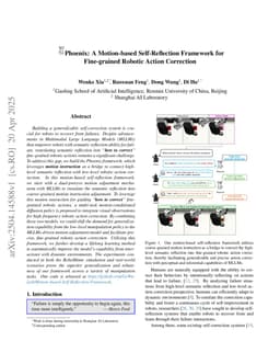 Phoenix: A Motion-based Self-Reflection Framework for Fine-grained Robotic Action Correction